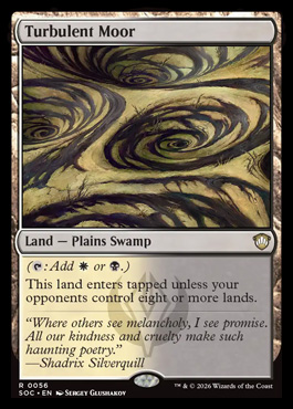 Turbulent Moor - Secrets of Strixhaven MTG spoiler