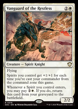 Vanguard of the Restless - Secrets of Strixhaven MTG spoiler