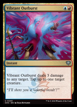 Vibrant Outburst - Secrets of Strixhaven MTG spoiler