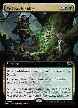 Vicious Rivalry - Secrets of Strixhaven MTG spoiler