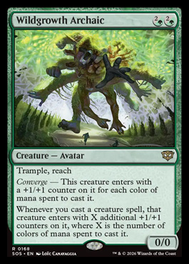 Wildgrowth Archaic - Secrets of Strixhaven MTG spoiler