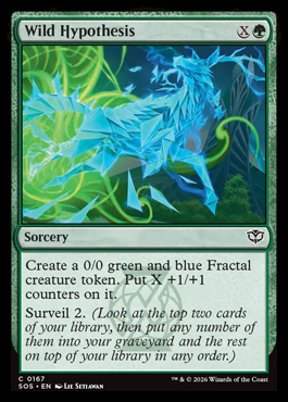 Wild Hypothesis - Secrets of Strixhaven MTG spoiler