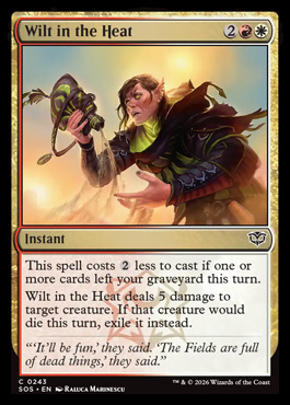 Wilt in the Heat - Secrets of Strixhaven MTG spoiler