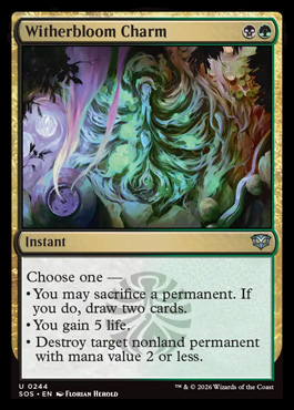 Witherbloom Charm - Secrets of Strixhaven MTG spoiler