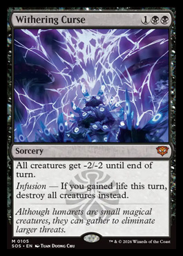 Withering Curse - Secrets of Strixhaven MTG spoiler