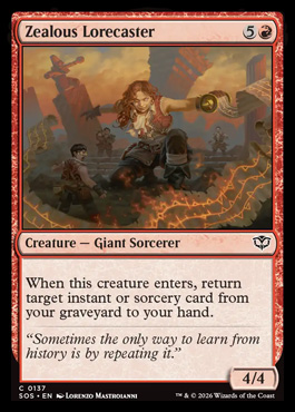 Zealous Lorecaster - Secrets of Strixhaven MTG spoiler