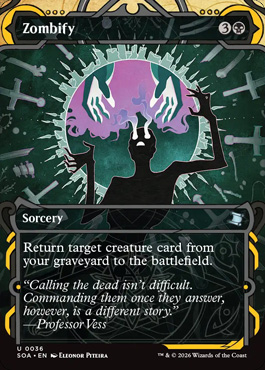 zombify - Secrets of Strixhaven MTG spoiler
