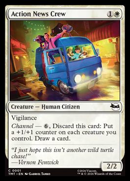 Action News Crew - Teenage Mutant Ninja Turtles MTG spoiler