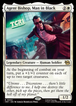 Agent Bishop, Man in Black - Teenage Mutant Ninja Turtles MTG spoiler