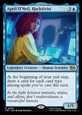 April O'Neil, Hacktivist - Teenage Mutant Ninja Turtles MTG spoiler