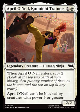 April O'Neil, Kunoichi Trainee - Teenage Mutant Ninja Turtles MTG spoiler