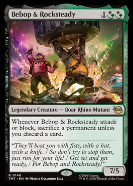 bebopandrocksteady - Teenage Mutant Ninja Turtles MTG spoiler