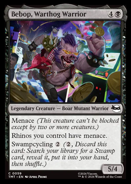 Bebop, Warthog Warrior - Teenage Mutant Ninja Turtles MTG spoiler