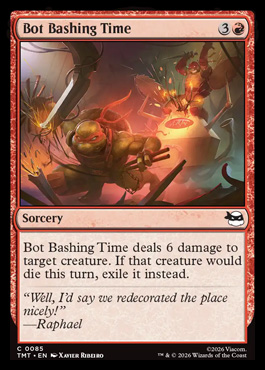 Bot Bashing Time - Teenage Mutant Ninja Turtles MTG spoiler