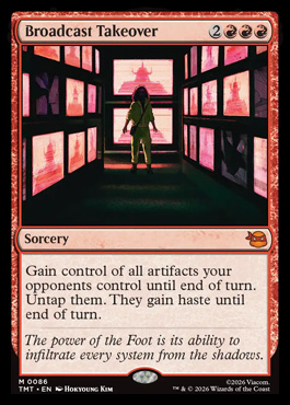 Broadcast Takeover - Teenage Mutant Ninja Turtles MTG spoiler