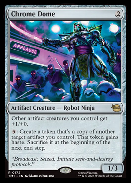 Chrome Dome - Teenage Mutant Ninja Turtles MTG spoiler