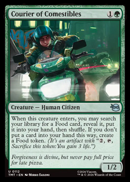 Courier of Comestibles - Teenage Mutant Ninja Turtles MTG spoiler