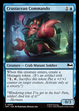 Crustacean Commando - Teenage Mutant Ninja Turtles MTG spoiler