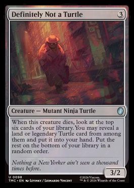 definitelynotaturtle - Teenage Mutant Ninja Turtles MTG spoiler