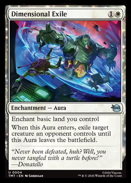 Dimensional Exile - Teenage Mutant Ninja Turtles MTG spoiler