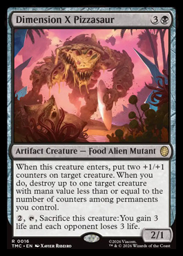 dimensionxpizzasaur - Teenage Mutant Ninja Turtles MTG spoiler