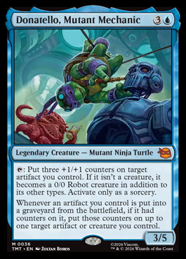 Donatello, Mutant Mechanic - Teenage Mutant Ninja Turtles MTG spoiler