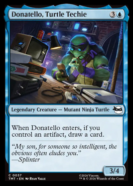 Donatello, Turtle Techie - Teenage Mutant Ninja Turtles MTG spoiler