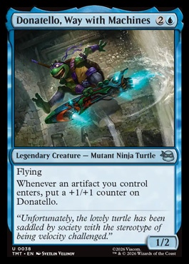 Donatello, Way with Machines - Teenage Mutant Ninja Turtles MTG spoiler