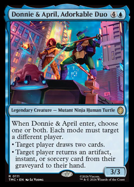 donnieandapriladorkableduo - Teenage Mutant Ninja Turtles MTG spoiler