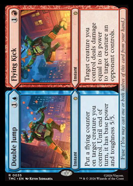 doublejumpflyingkick - Teenage Mutant Ninja Turtles MTG spoiler