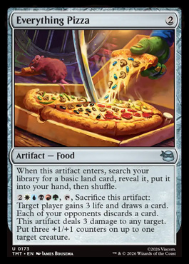 Everything Pizza - Teenage Mutant Ninja Turtles MTG spoiler