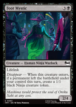 Foot Mystic - Teenage Mutant Ninja Turtles MTG spoiler