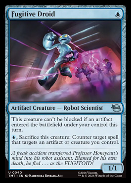 Fugitive Droid - Teenage Mutant Ninja Turtles MTG spoiler