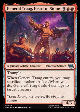 General Traag, Heart of Stone - Teenage Mutant Ninja Turtles MTG spoiler