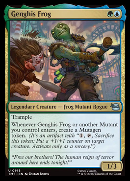 Genghis Frog - Teenage Mutant Ninja Turtles MTG spoiler