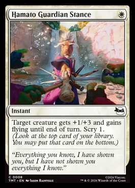 Hamato Guardian Stance - Teenage Mutant Ninja Turtles MTG spoiler