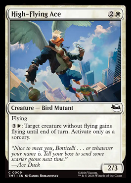 High-Flying Ace - Teenage Mutant Ninja Turtles MTG spoiler