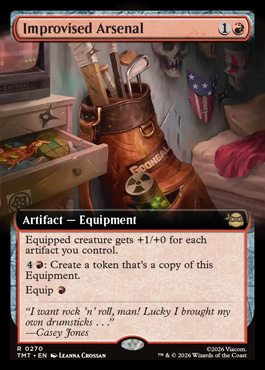 Improvised Arsenal - Teenage Mutant Ninja Turtles MTG spoiler