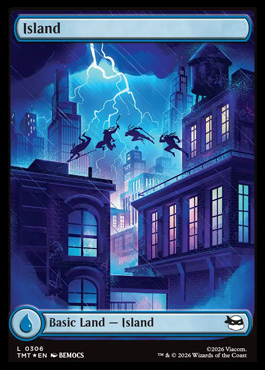 Island - Teenage Mutant Ninja Turtles MTG spoiler