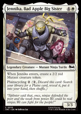 Jennika, Bad Apple Big Sister - Teenage Mutant Ninja Turtles MTG spoiler