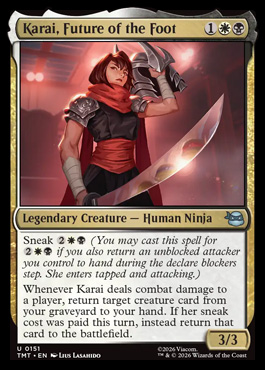 Karai, Future of the Foot - Teenage Mutant Ninja Turtles MTG spoiler