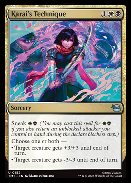 Karai's Technique - Teenage Mutant Ninja Turtles MTG spoiler