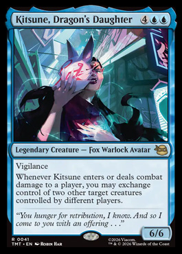 Kitsune, Dragon's Daughter - Teenage Mutant Ninja Turtles MTG spoiler