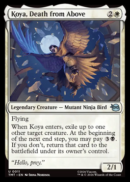Koya, Death from Above - Teenage Mutant Ninja Turtles MTG spoiler