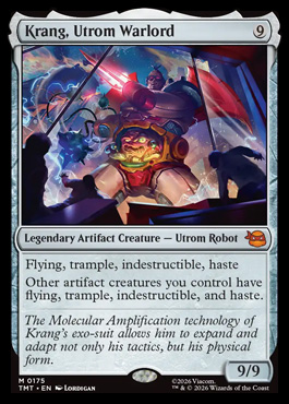 Krang, Utrom Warlord - Teenage Mutant Ninja Turtles MTG spoiler