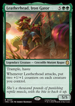 leatherheadirongator - Teenage Mutant Ninja Turtles MTG spoiler