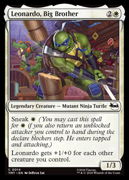 Leonardo, Big Brother - Teenage Mutant Ninja Turtles MTG spoiler