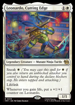 Leonardo, Cutting Edge - Teenage Mutant Ninja Turtles MTG spoiler