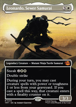 leonardosewersamuraip - Teenage Mutant Ninja Turtles MTG spoiler