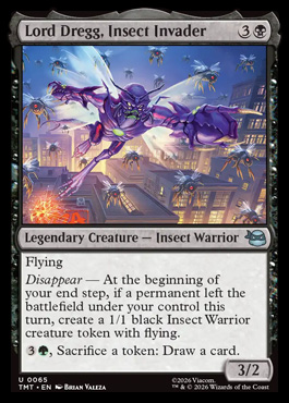 Lord Dregg, Insect Invader - Teenage Mutant Ninja Turtles MTG spoiler